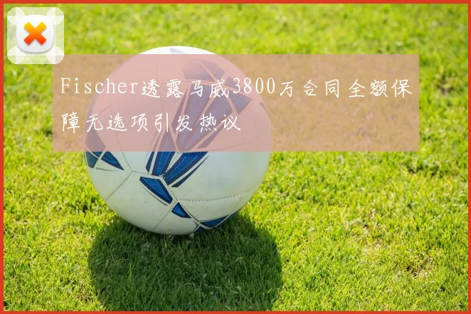 Fischer透露马威3800万合同全额保障无选项引发热议